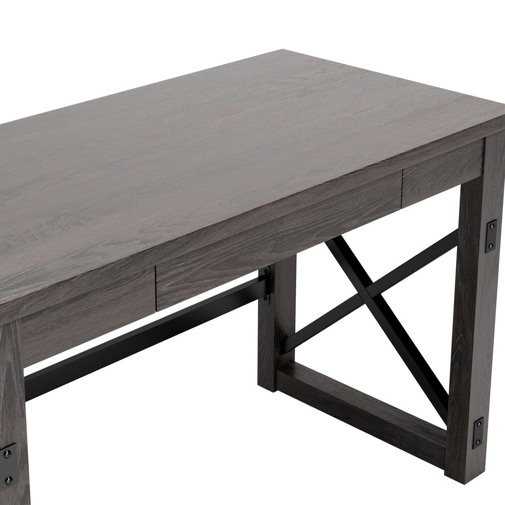 Ashley Freedan Desk in Grayish Brown and Black, , large