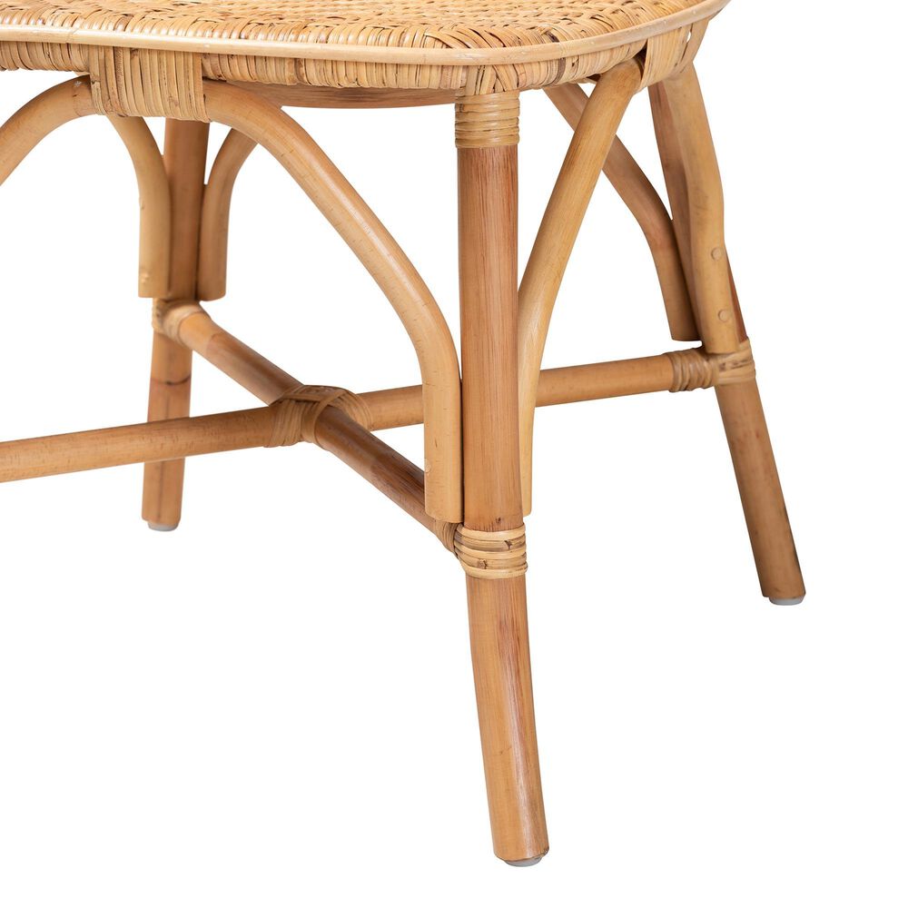 Baxton Studio Irene Side Chair in Natural Brown, , large