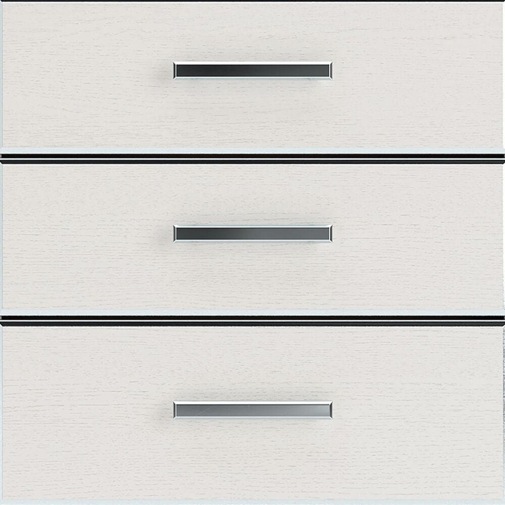 Ashley Zuraleus 6-Drawer Chest in Matte White and Chrome, , large