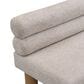 Hearth and Haven 52" Upholstered Dining Bench in Natural, , large
