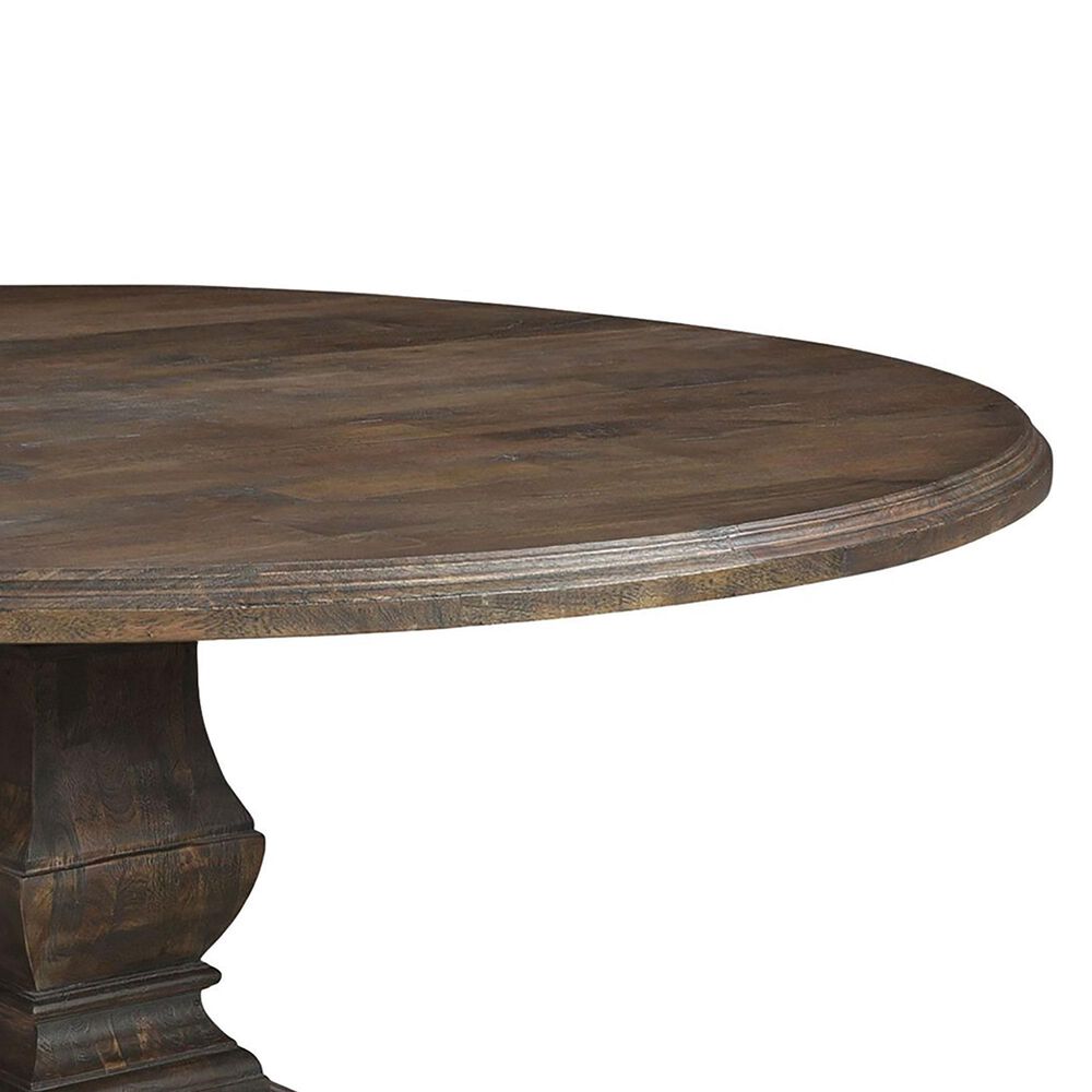 Home Trends &amp; Design Nimes 72&quot; Round Dining Table in Weathered Mango - Table Only, , large