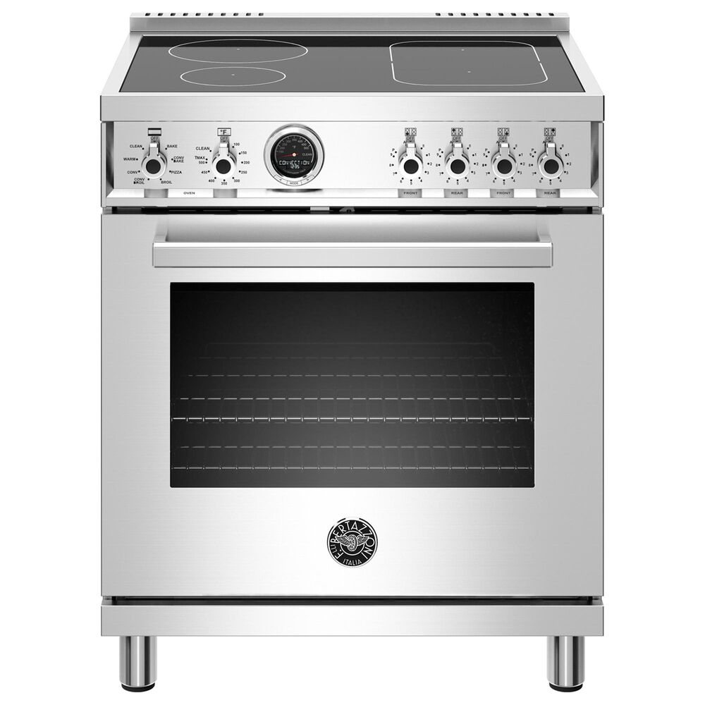 Bertazzoni 30" Professional Induction Self-Clean Range in Stainless Steel, , large