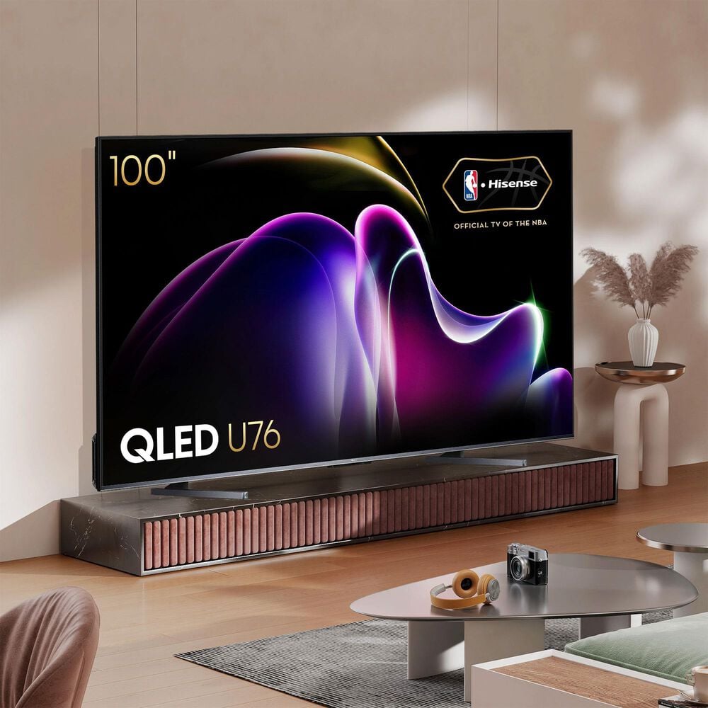 Hisense 100&quot; Class U76 Series QLED 4K with HDR in Black - Smart TV, , large