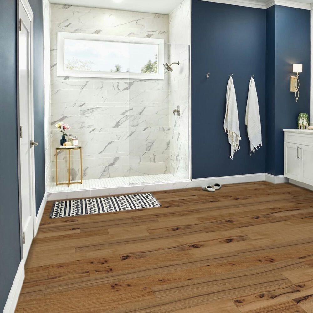 Hartco TimberBrushed Gold Deep Etched Natural Hickory Engineered Hardwood, , large