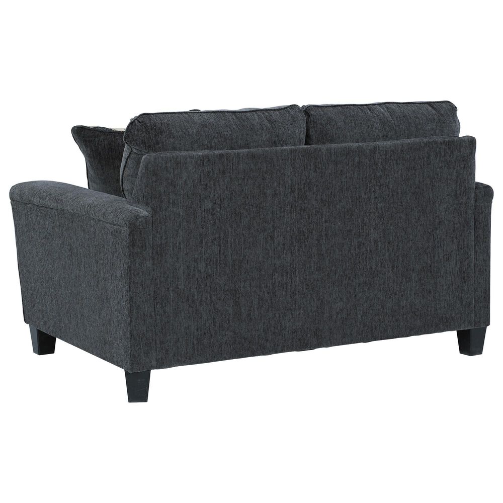 Ashley Abinger Stationary Sofa and Loveseat Set in Smoke, , large