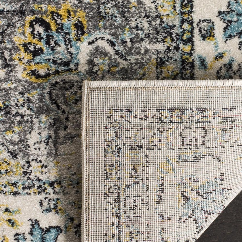 Safavieh Evoke EVK220B 2&#39;2&quot; x 9&#39; Grey and Gold Runner, , large