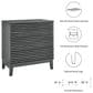 Modway Render 3-Drawer Bachelor"s Chest in Charcoal, , large