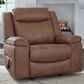 Ashley Status Check Manual Rocker Recliner in Caramel, , large