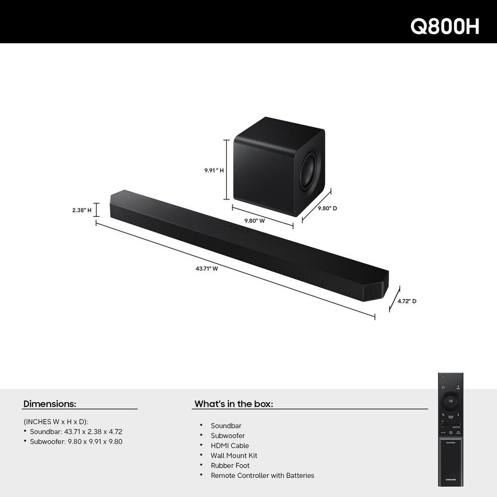 Samsung 85" Class R85H Series Micro RGB 4K UHD Vision AI - Smart Tizen TV with Q-Series 5.1.2 Channel Soundbar System in Titan Black and Black, , large