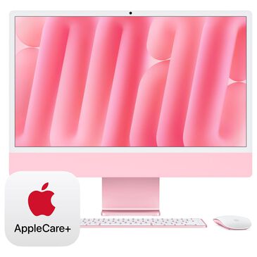 Apple 24-Inch iMac All-in-One Desktop - Apple M4 chip - 10-core CPU - 16GB RAM - 10-core GPU - 512GB SSD in Pink with 3-Year AppleCare+, , large