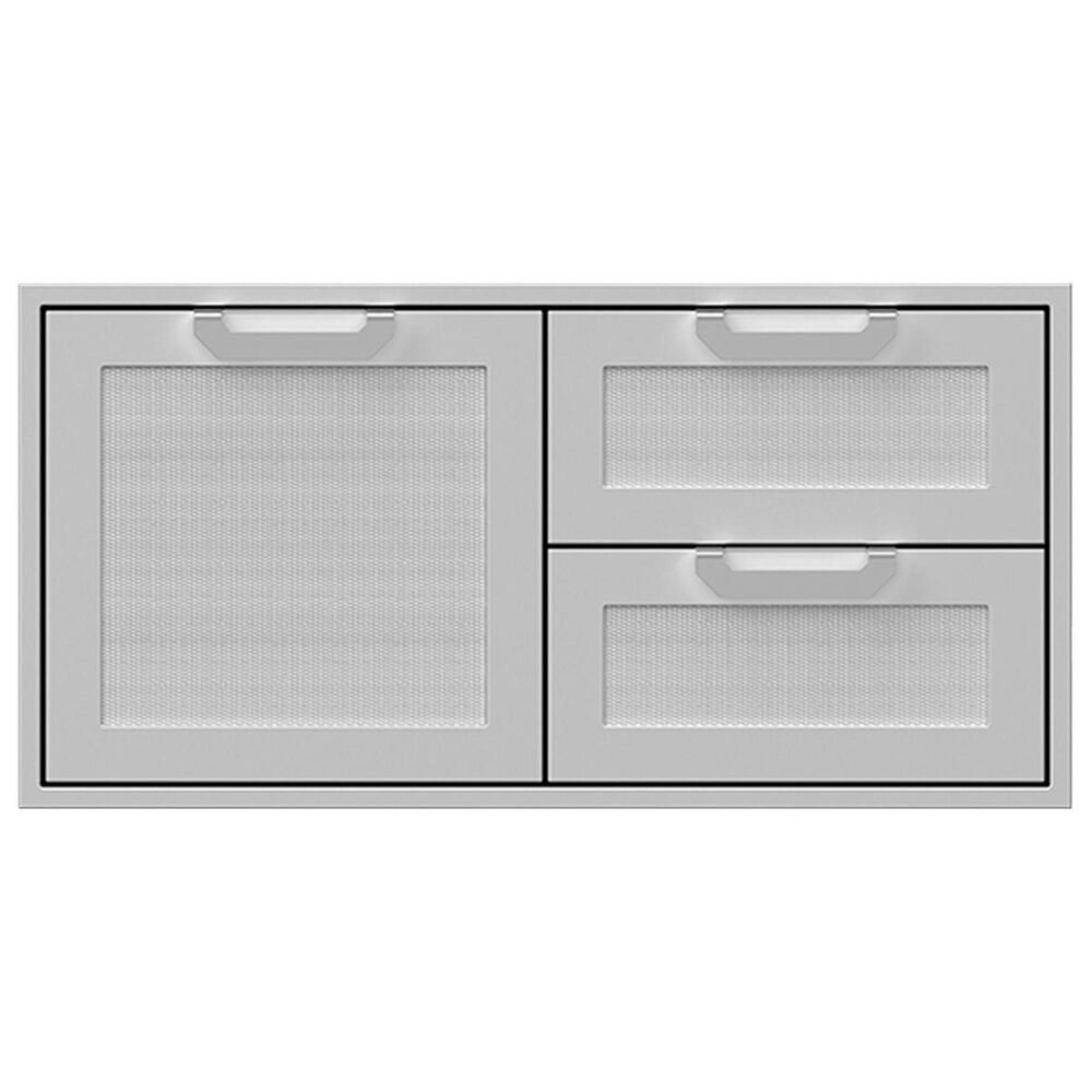 Hestan 42" Double Drawer and Storage in Stainless Steel, , large