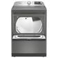 Maytag 5.3 Cu. Ft. Smart Pet Pro Top Load Impeller Washer and 7.4 Cu. Ft. Gas Smart Top Load Dryer Laundry Pair in Classic Silver, , large
