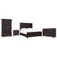 Hooker Furniture Driftwood 4-Piece King Panel Bedroom Set in Burnt Timber, , large