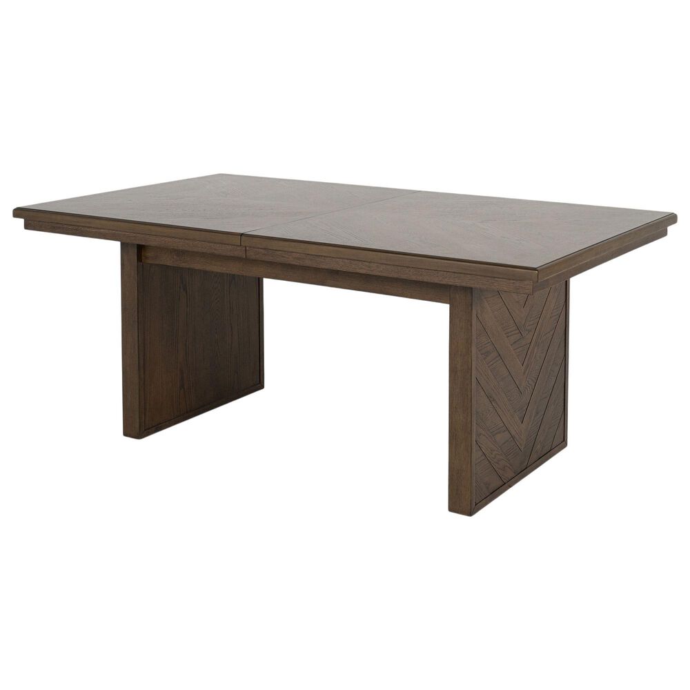 Furniture of America Virex Extendable 5-Piece Dining Table Set in Dark Walnut, , large