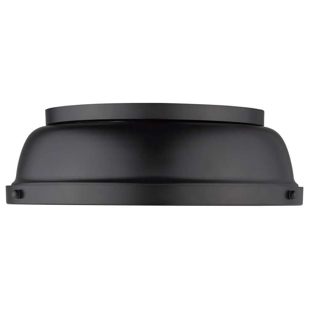 Golden Lighting Duncan 14&quot; Flush Mount in Matte Black, , large