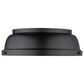 Golden Lighting Duncan 14" Flush Mount in Matte Black, , large