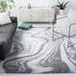 Safavieh Craft CFT819Y 8" x 10" Grey and Green Area Rug, , large
