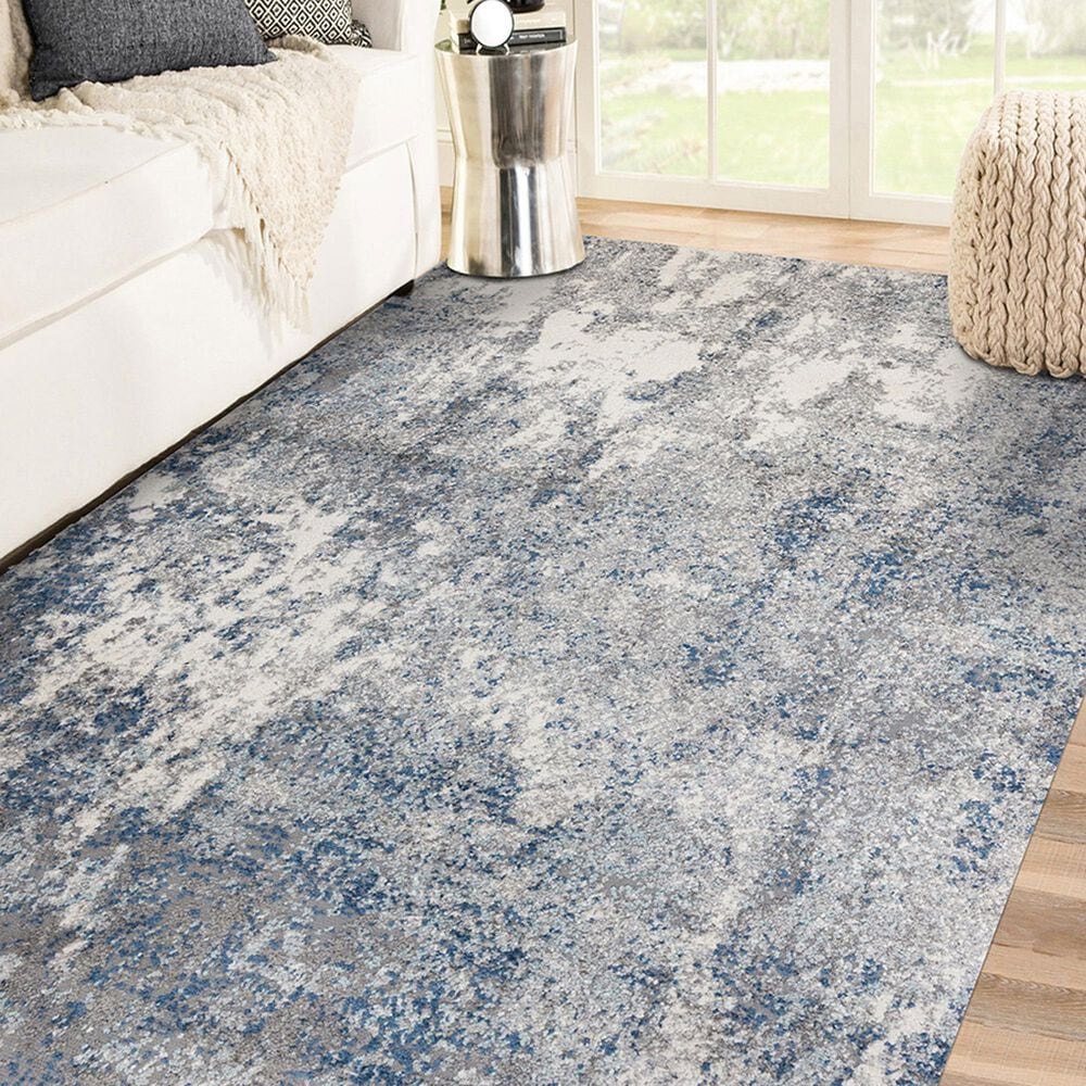 Amer Rugs Yasmin 9&#39; x 13&#39; Light Blue Area Rug, , large