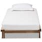 Baxton Studio Hiro Expendable Twin to King Bed Frame in Walnut Brown, , large