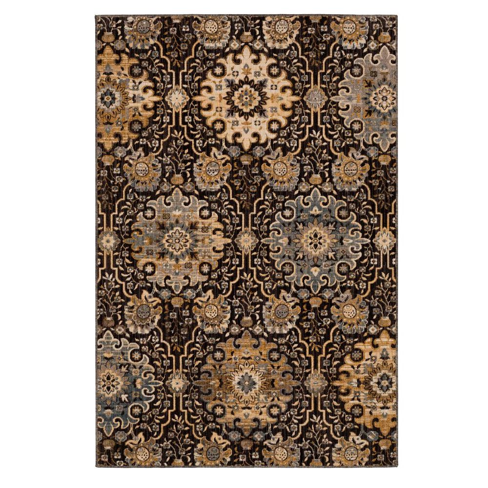 Karastan Relic Caral 92152-90083 2" x 3" Black Area Rug, , large
