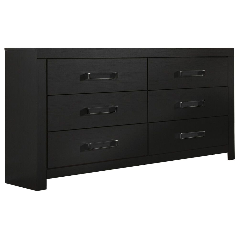 Ashley Maeling 6-Drawer Dresser in Matte Black, , large