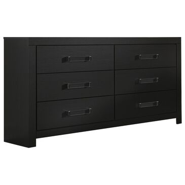 Ashley Maeling 6-Drawer Dresser in Matte Black, , large
