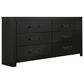 Ashley Maeling 6-Drawer Dresser in Matte Black, , large