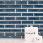 MS International Highland Park Bay Blue 2" x 6" Beveled Ceramic Tile, , large