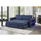 Modern Market Pull-out Sofa Bed in Navy, , large