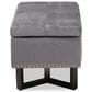 Baxton Studio Esther Storage Ottoman in Grey, , large