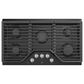 GE Profile 36" Built-In Gas Cooktop in Black, , large