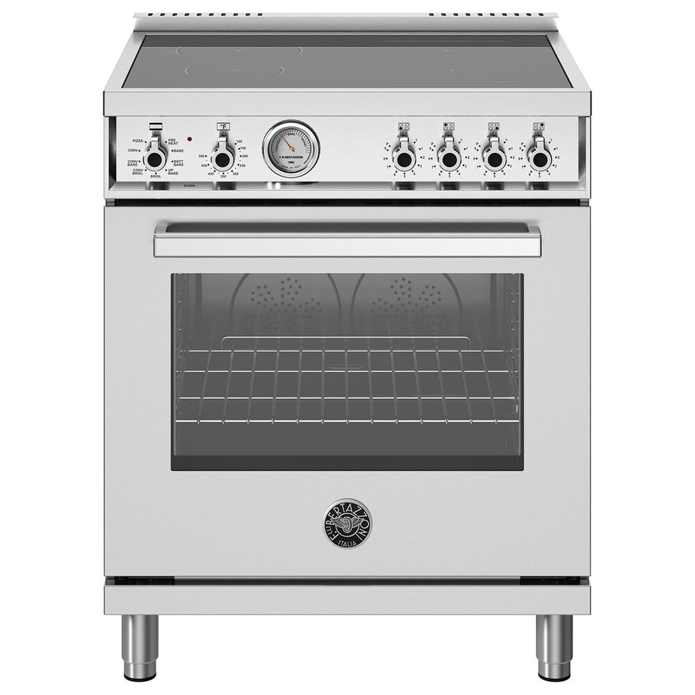 Bertazzoni Professional 4.7 Cu.Ft. Induction Range with Elegant Temperature Gauge in Stainless Steel, , large