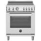 Bertazzoni Professional 4.7 Cu.Ft. Induction Range with Elegant Temperature Gauge in Stainless Steel, , large