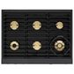 Dacor 36" Dual-Fuel Steam Range in Graphite Stainless Steel, , large