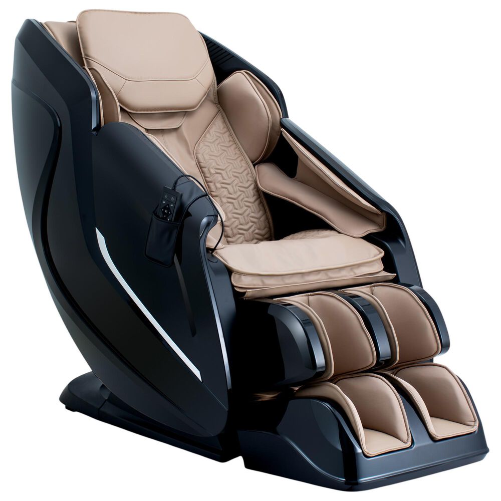 Cozzia Shiatsu Massage Chair with 2D Li Flex Track in Champagne, , large