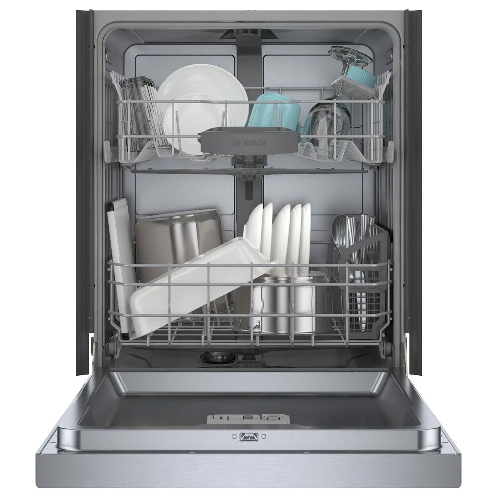 Bosch 100 Series 24&#39;&#39; Built-In Recessed Handle Dishwasher with Digital Control in Stainless Steel, , large