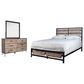 New Heritage Design Elk River 3-Piece King Bedroom Set in Rustic Brown and Black, , large