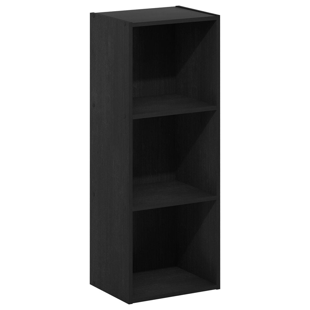 HOMLUX 3-Tier Open Shelf Bookcase in Blackwood, , large