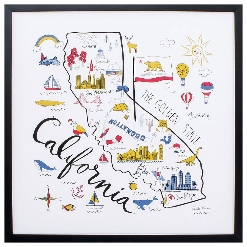 Propac California Wall Art in Blue, , large