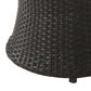 Hearth and Haven Kono Outdoor Hourglass End Table in Brown, , large