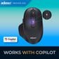 Adesso A50 Wireless Ergonomic Mouse with Copilot AI Hotkey in Black, , large