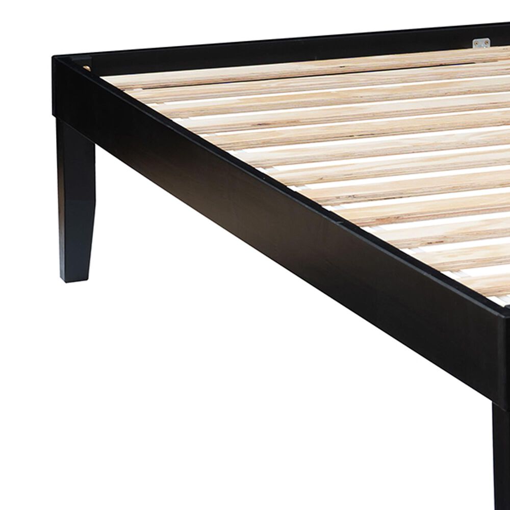 Linden Boulevard Polly Queen Platform Bed without Headboard in Black, , large