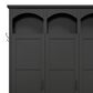 HOMLUX 5-Hook Hall Tree with 3 Hidden Storage in Black and Walnut, , large