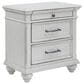 Ashley Kanwyn 3-Piece King Panel Bed Set with Storage Bench in Whitewash, , large