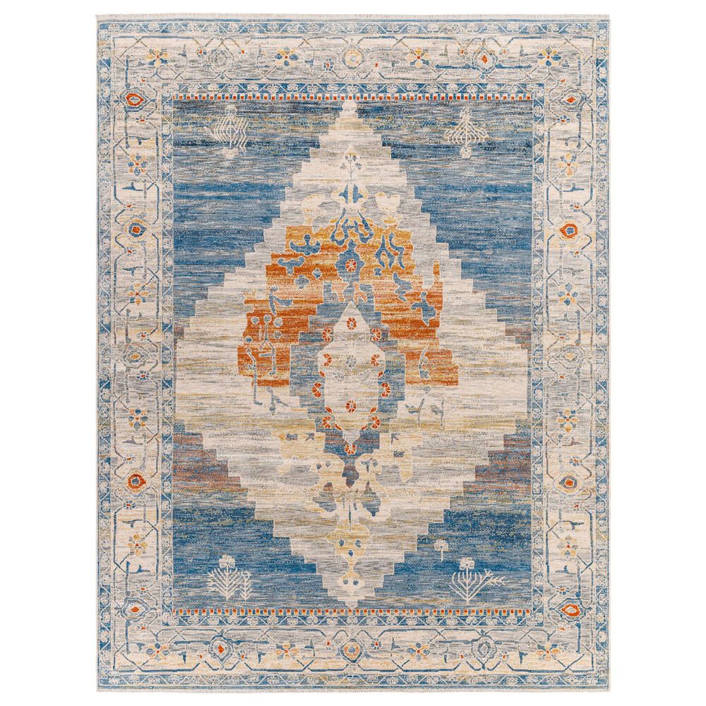 Surya Chicago CHG2303 11"11" x 15"7" Slate, Blue, Light Beige, Mustard, Brick Red, Taupe Area Rug, , large
