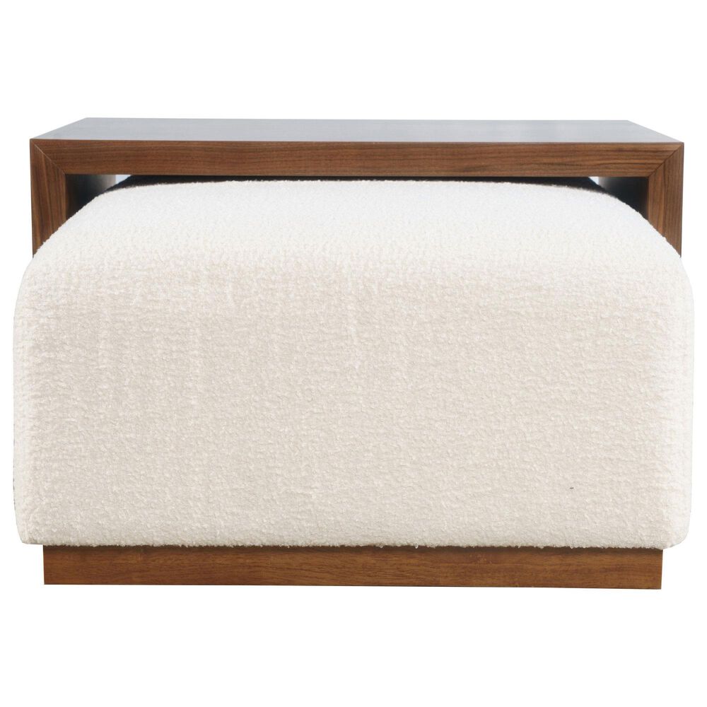 Jofran Hudson Sliding Ottoman with Caster Wheels and Table Top, , large