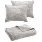 Hallmart Collectibles Reese 3-Piece King Coverlet Set in Gray, , large