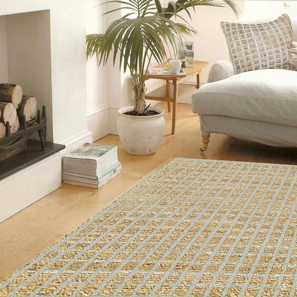 L&amp;R Resources Natural Fiber Geometric 5&#39; x 7&#39;9&quot; Gray Area Rug, , large