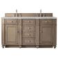 James Martin Vanities Bristol 60" Double Bathroom Vanity in Whitewashed Walnut with 3 cm Eternal Jasmine Pearl Silestone Top, Rectangular Sinks and FreePower Wireless Charger, , large