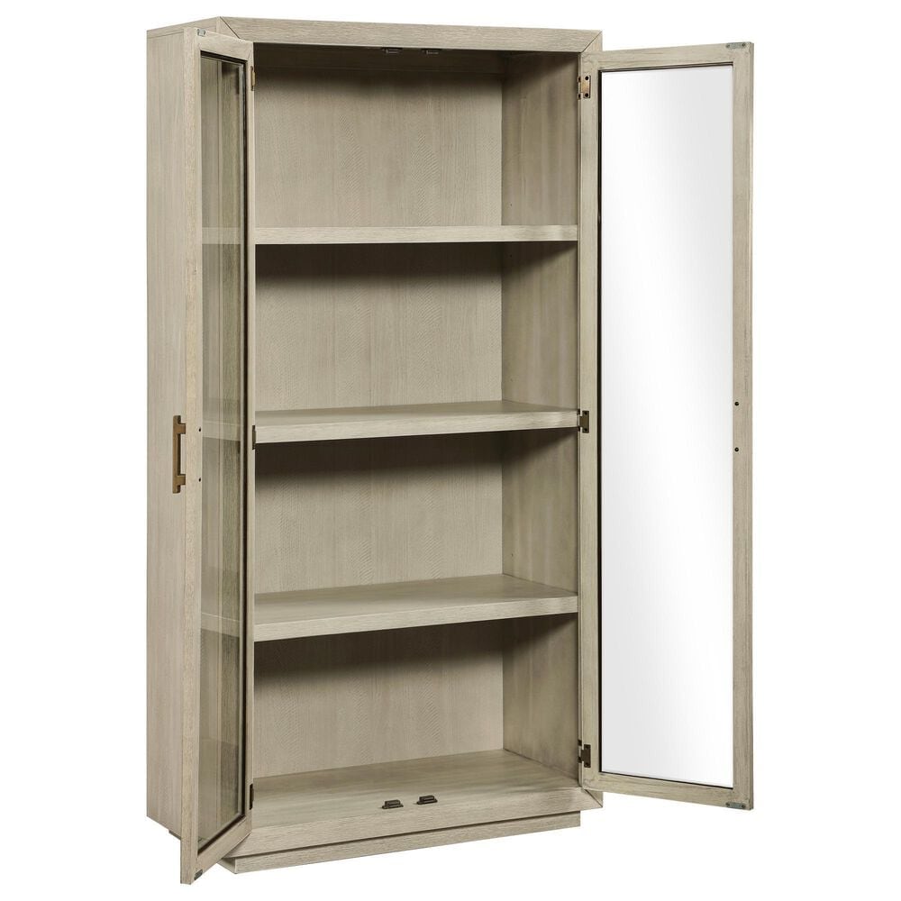 Crystal City Garland Curio Cabinet in Sand, , large
